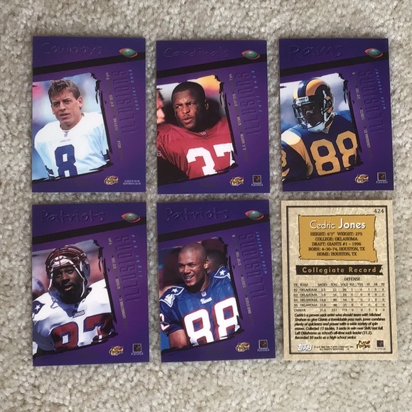Vintage 1995-1996 Topps NFL Trading Cards, Lot of 49 Cards - Picture 3 of 13